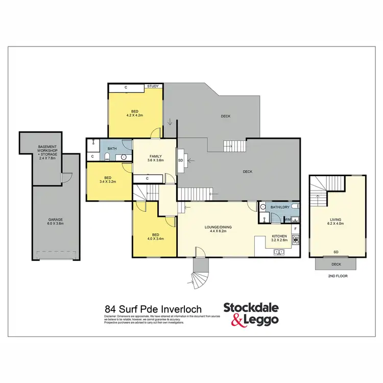 Floorplan of Homely house listing, 84 Surf Parade, Inverloch VIC 3996