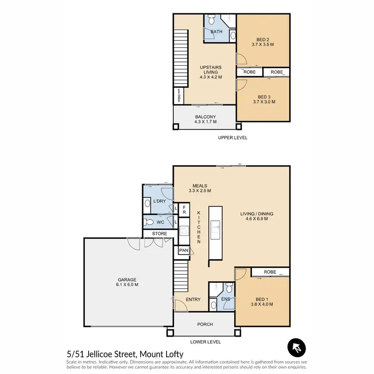 Floorplan of Homely townhouse listing, 5/51 Jellicoe Street, Mount Lofty QLD 4350