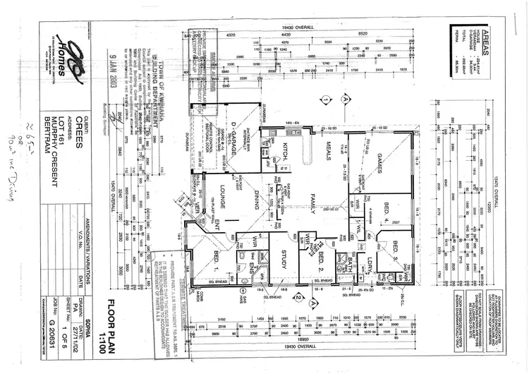 Floorplan of Homely house listing, 12 Murphy Crescent, Bertram WA 6167