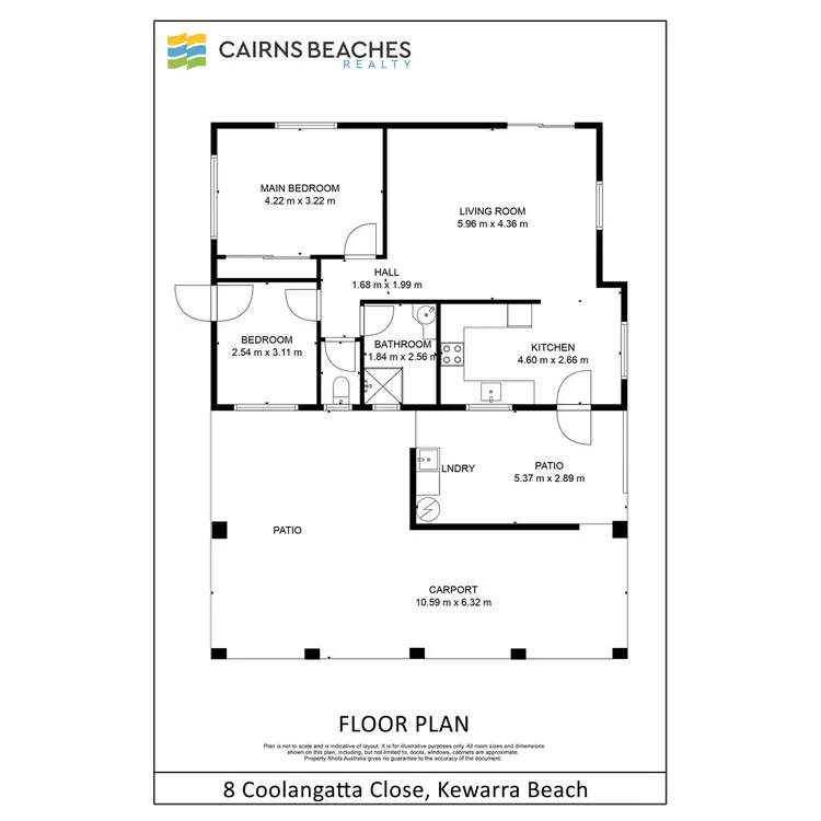 Floorplan of Homely house listing, 8 Coolangatta Close, Kewarra Beach QLD 4879