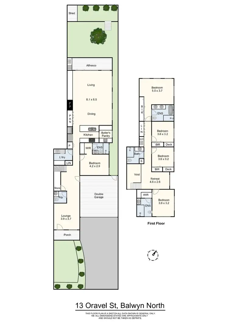 Floorplan of Homely house listing, 13 Oravel Street, Balwyn North VIC 3104