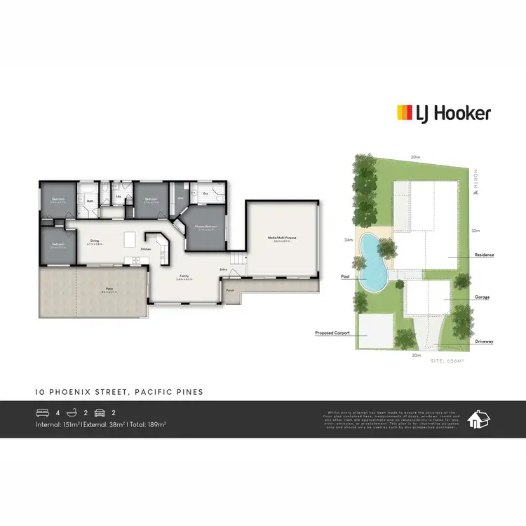 Floorplan of Homely house listing, 10 Phoenix Street, Pacific Pines QLD 4211