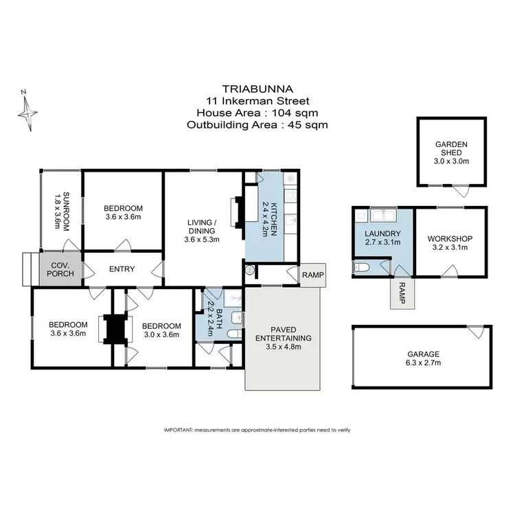 Floorplan of Homely house listing, 11 Inkerman Street, Triabunna TAS 7190