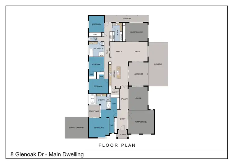 Floorplan of Homely house listing, 8 Glenoak Drive, Springvale NSW 2650