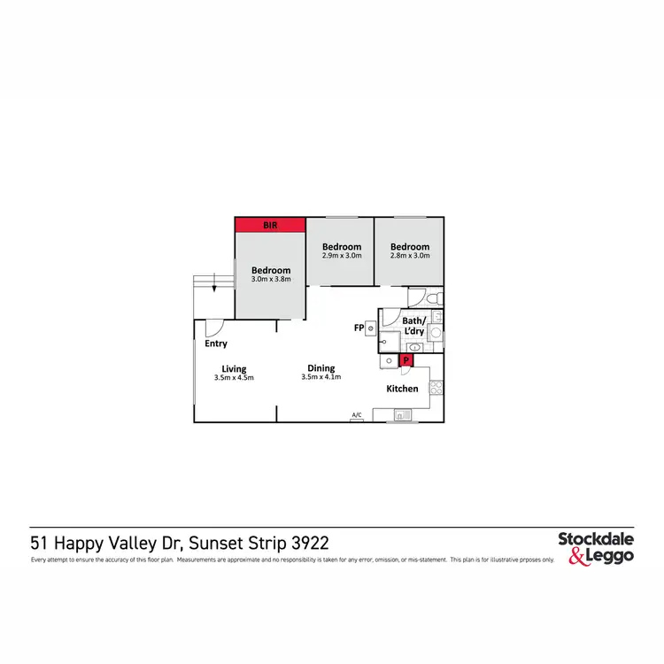 Floorplan of Homely house listing, 51 Happy Valley Drive, Sunset Strip VIC 3922