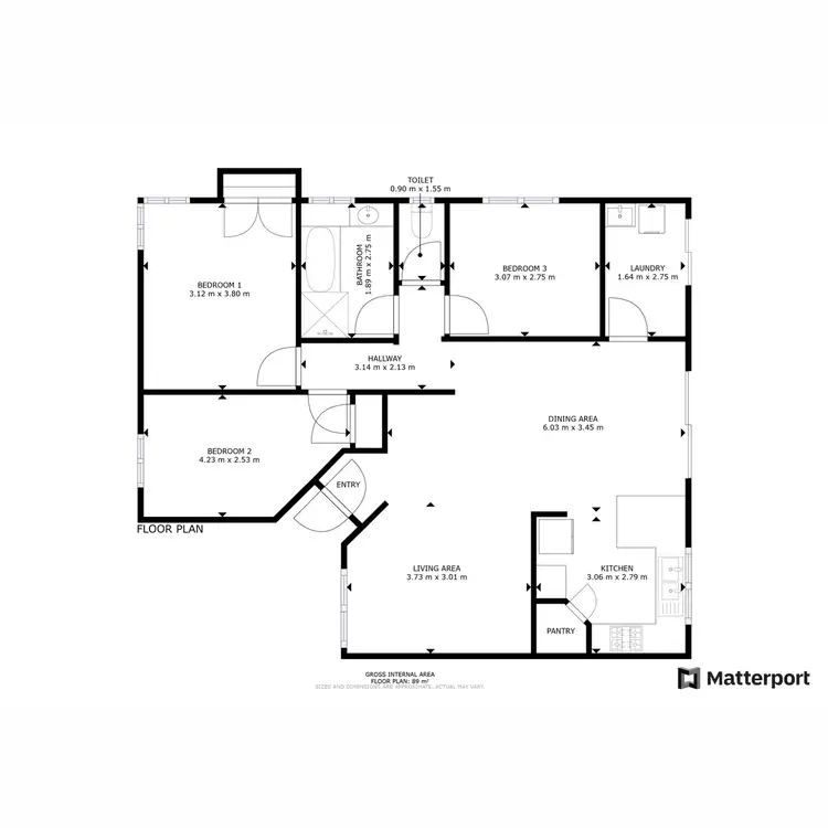 Floorplan of Homely unit listing, 8/51 Cyril Street, Bassendean WA 6054