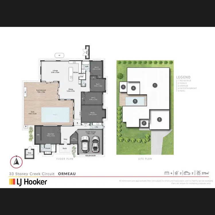 Floorplan of Homely house listing, 33 Stoney Creek Circuit, Ormeau QLD 4208
