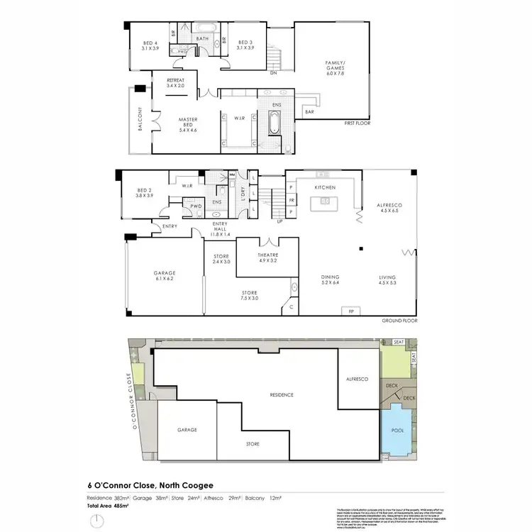 Floorplan of Homely house listing, 6 O'Connor Close, North Coogee WA 6163
