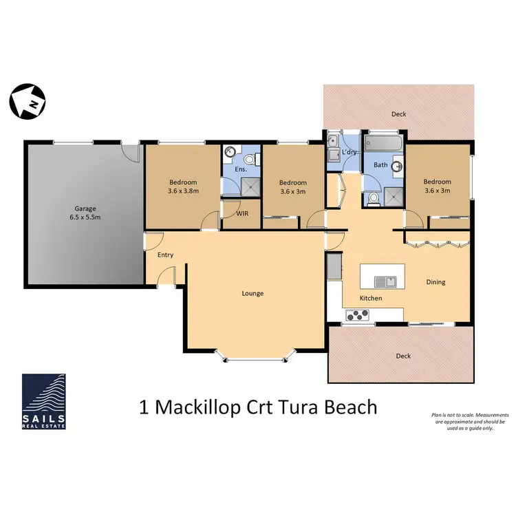 Floorplan of Homely house listing, 1 Mackillop Court, Tura Beach NSW 2548
