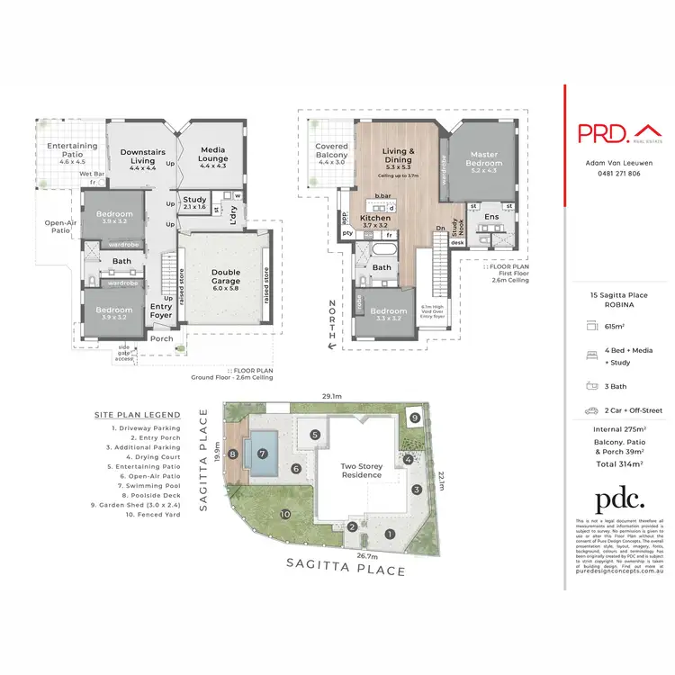 Floorplan of Homely house listing, 15 Sagitta Place, Robina QLD 4226