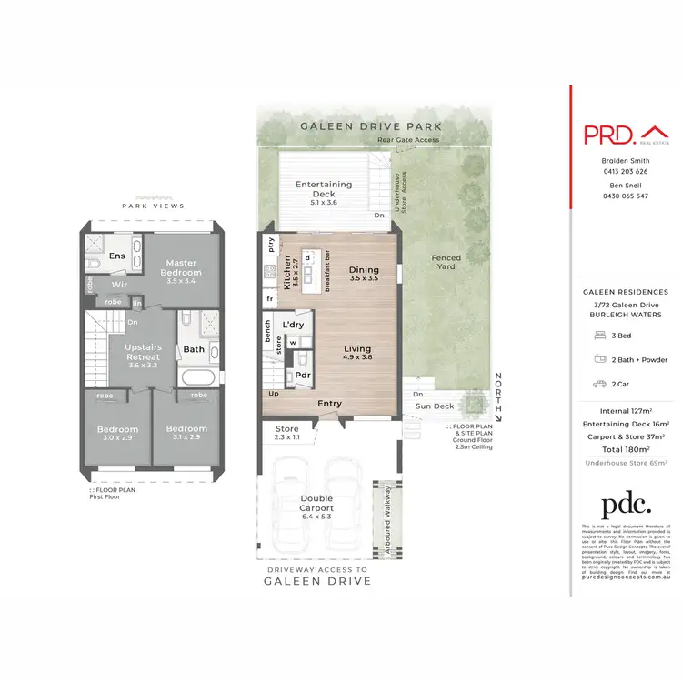 Floorplan of Homely semi-detached listing, 3/72 Galeen Drive, Burleigh Waters QLD 4220