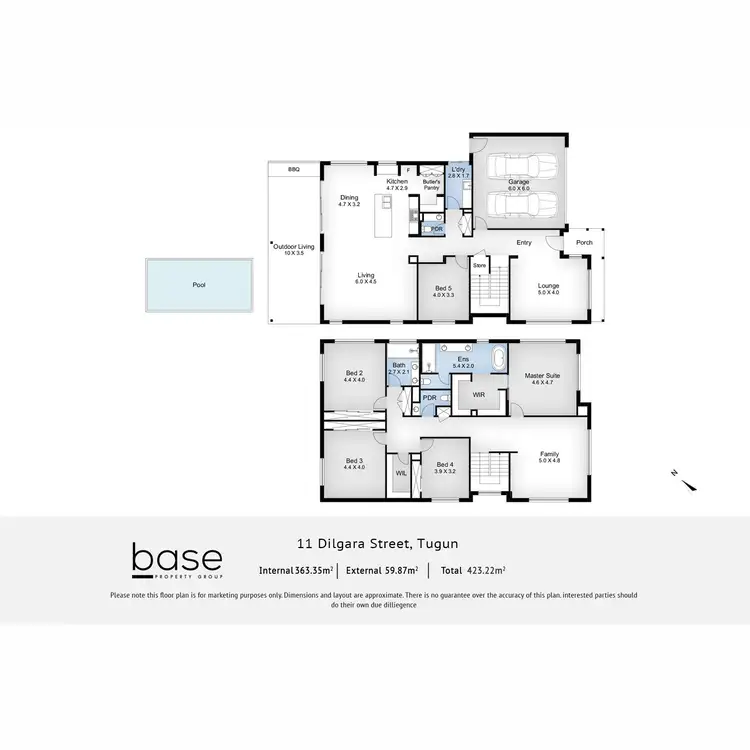 Floorplan of Homely house listing, 11 Dilgara Street, Tugun QLD 4224