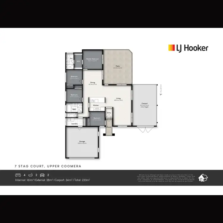 Floorplan of Homely house listing, 7 Stag Court, Upper Coomera QLD 4209