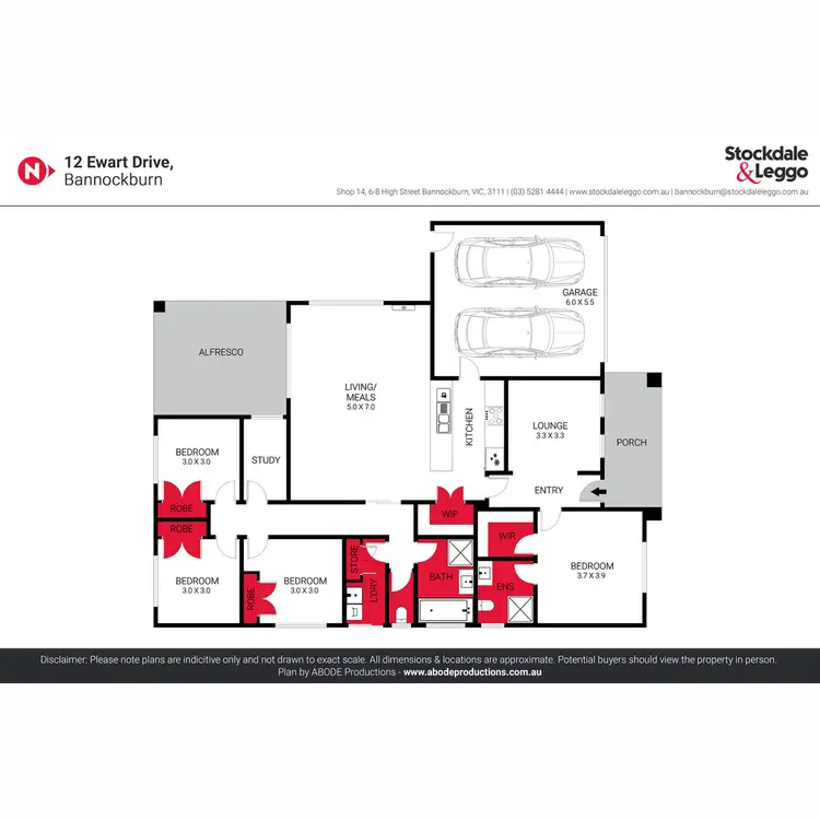 Floorplan of Homely house listing, 12 Ewart Drive, Bannockburn VIC 3331