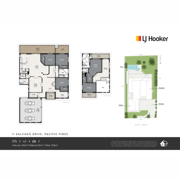 Floorplan of Homely house listing, 11 Salvado Drive, Pacific Pines QLD 4211