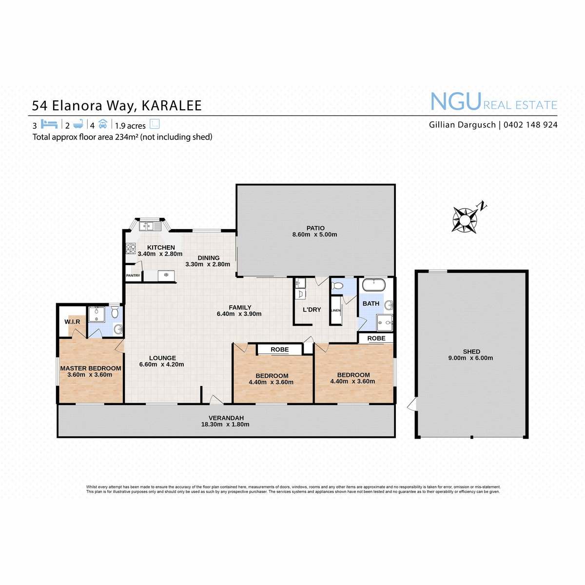 Floorplan of Homely house listing, 56 Elanora Way, Karalee QLD 4306