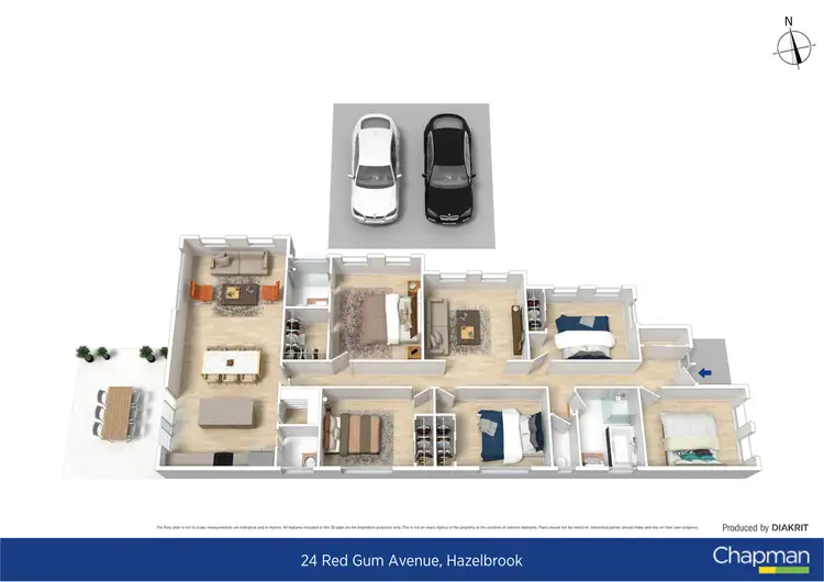 Floorplan of Homely house listing, 24 Red Gum Avenue, Hazelbrook NSW 2779