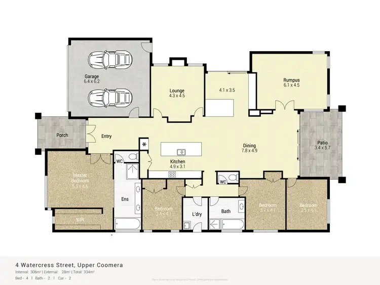 Floorplan of Homely house listing, 4 Watercress Street, Upper Coomera QLD 4209