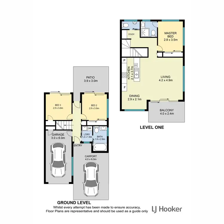 Floorplan of Homely townhouse listing, 23/212 Dorville Road, Carseldine QLD 4034