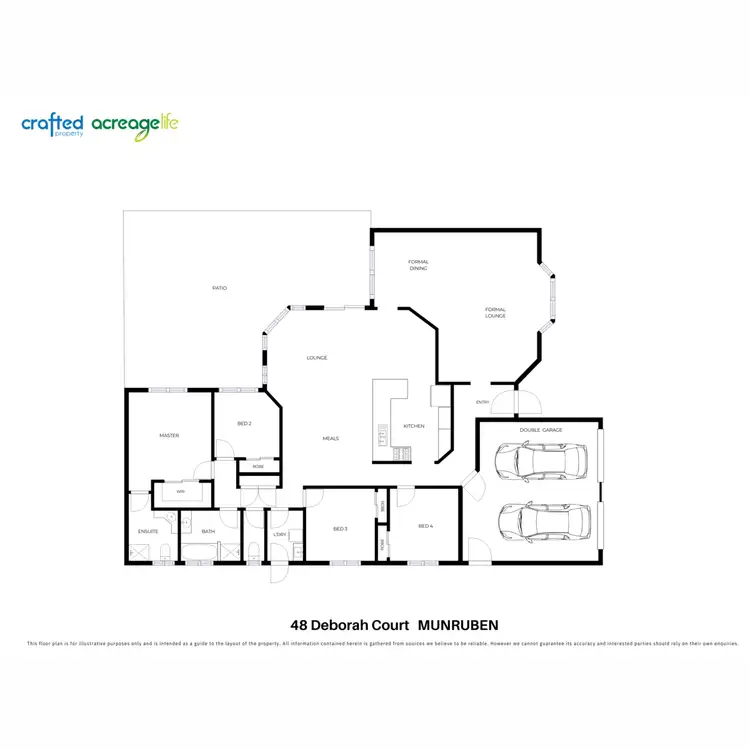 Floorplan of Homely rural property listing, 48 Deborah Court, Munruben QLD 4125