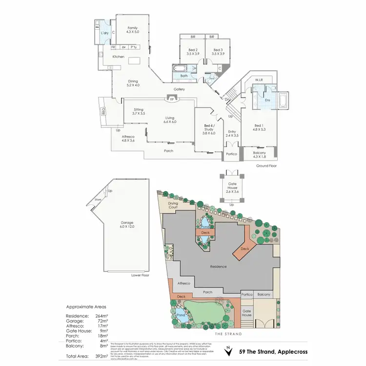 Floorplan of Homely house listing, 59 The Strand, Applecross WA 6153