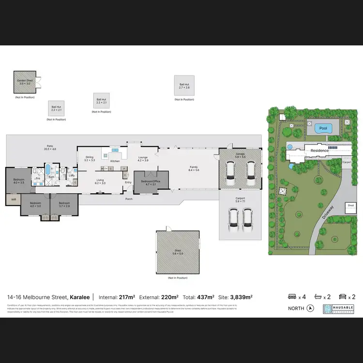 Floorplan of Homely house listing, 14-16 Melbourne Street, Karalee QLD 4306