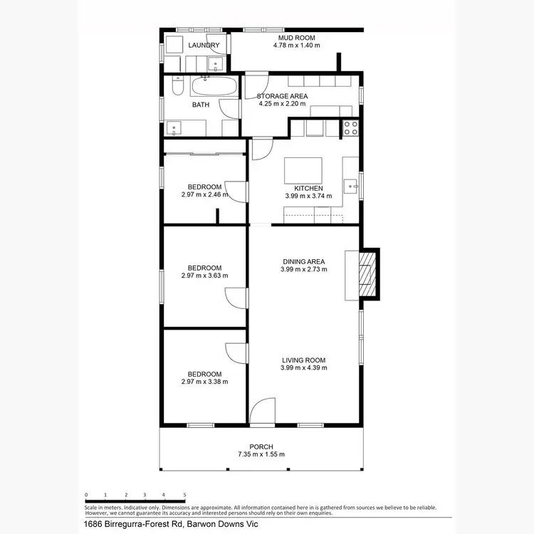 Floorplan of Homely house listing, 1686 Birregurra - Forrest Road, Barwon Downs VIC 3243