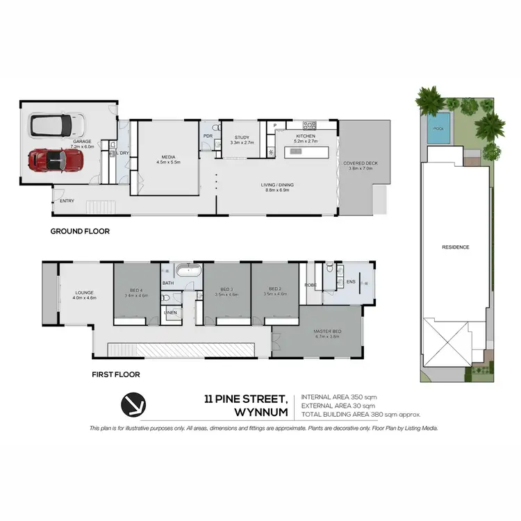 Floorplan of Homely house listing, 11 Pine Street, Wynnum QLD 4178
