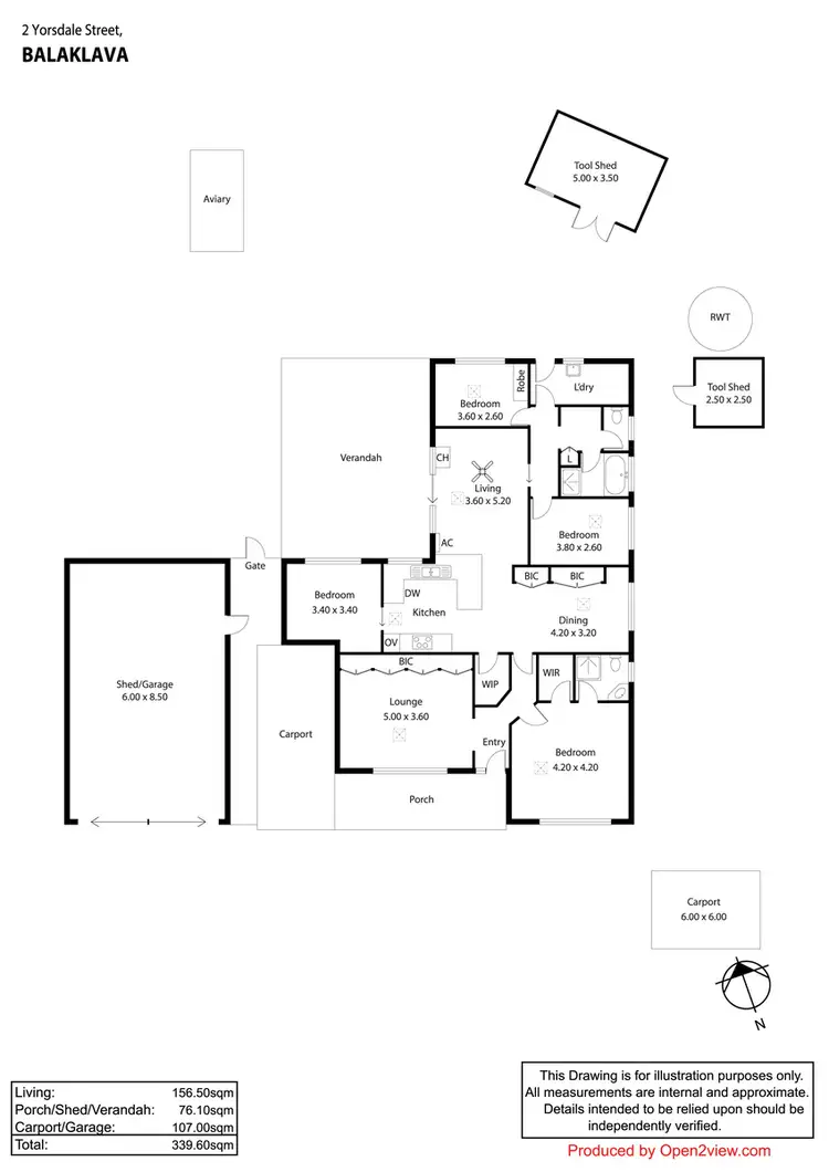 Floorplan of Homely house listing, 2 Yorsdale Street, Balaklava SA 5461
