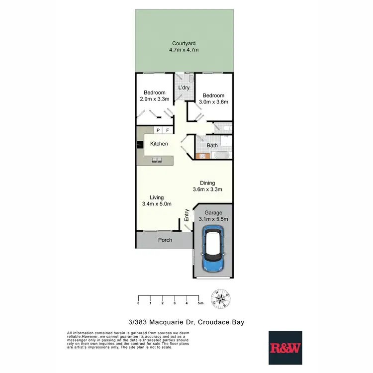 Floorplan of Homely unit listing, 3/838 Macquarie Drive, Croudace Bay NSW 2280