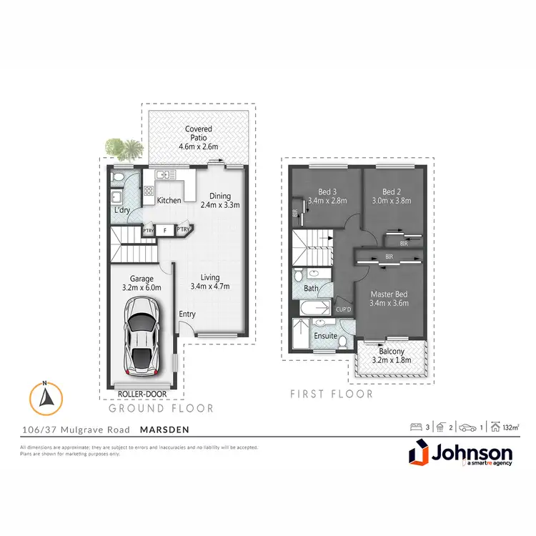 Floorplan of Homely townhouse listing, 106/37 Mulgrave Road, Marsden QLD 4132