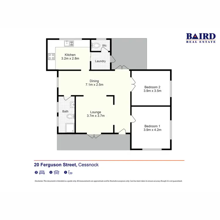 Floorplan of Homely house listing, 20 Ferguson Street, Cessnock NSW 2325