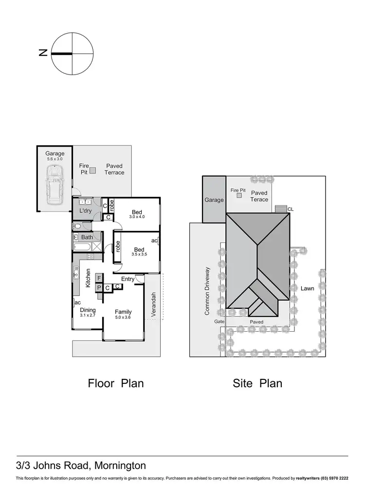 Floorplan of Homely unit listing, 3/3 Johns Road, Mornington VIC 3931