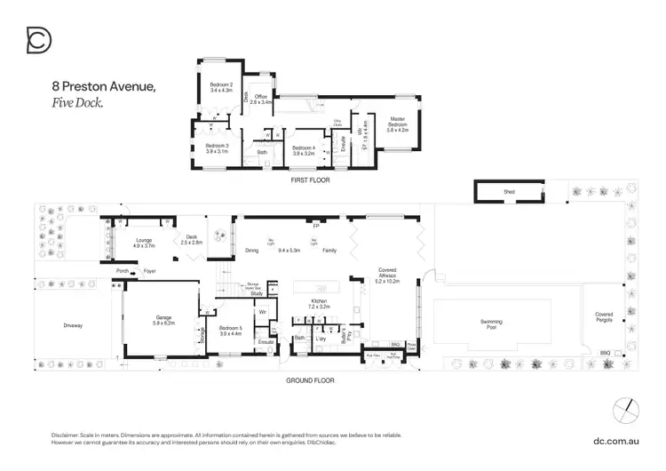 Floorplan of Homely house listing, 8 Preston Avenue, Five Dock NSW 2046