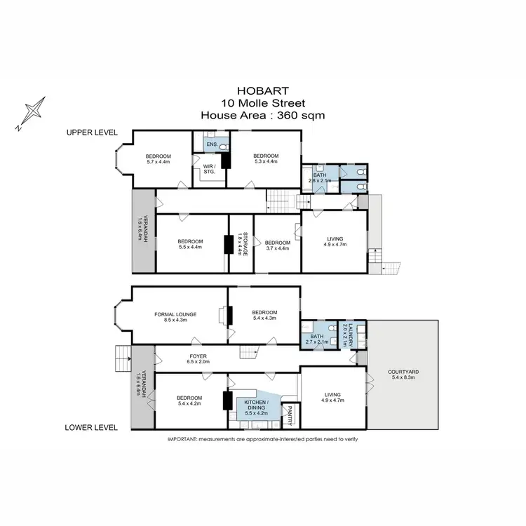 Floorplan of Homely house listing, 10 Molle Street, Hobart TAS 7000