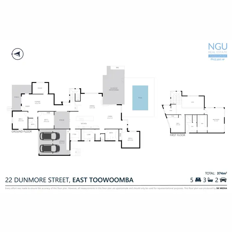 Floorplan of Homely house listing, 22 Dunmore Street, East Toowoomba QLD 4350
