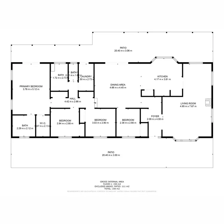 Floorplan of Homely rural property listing, 11 Yellowood Court, Kensington Grove QLD 4341