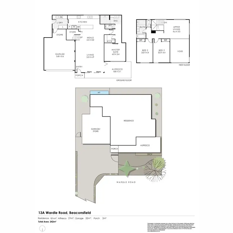 Floorplan of Homely house listing, 13A Wardle Road, Beaconsfield WA 6162