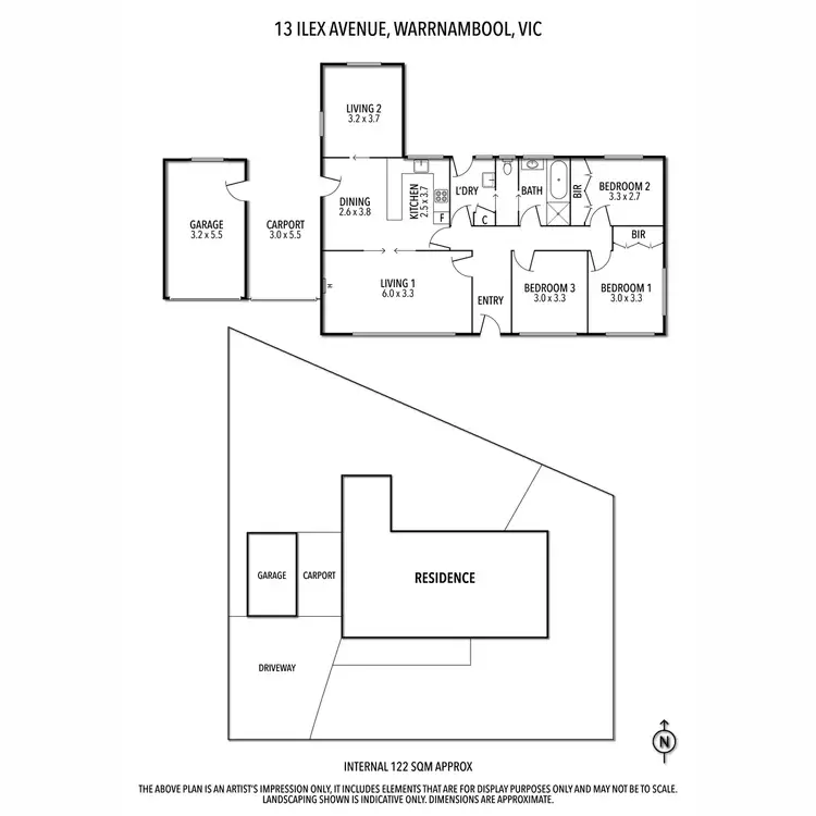 Floorplan of Homely house listing, 13 Ilex Avenue, Warrnambool VIC 3280