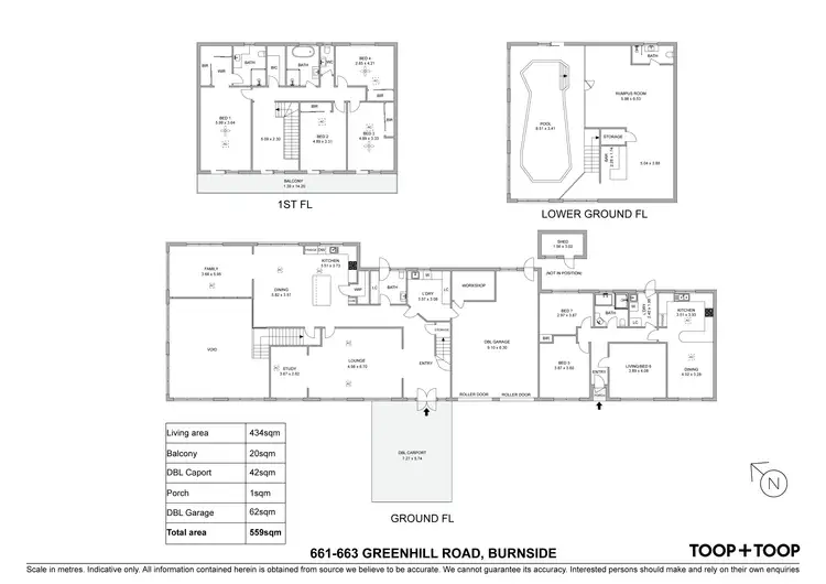 Floorplan of Homely house listing, 661 - 663 Greenhill Road, Burnside SA 5066