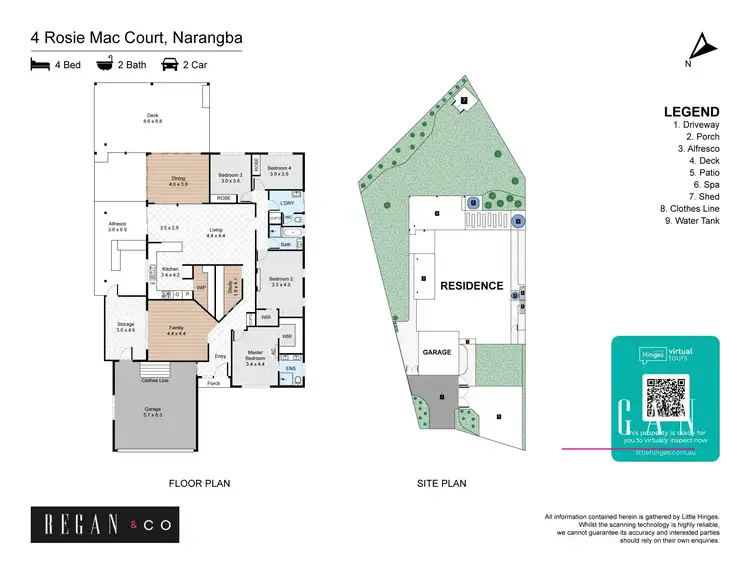 Floorplan of Homely house listing, 4 Rosie Mac Court, Narangba QLD 4504