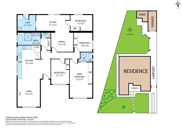 Floorplan of Homely house listing, 2 Doyle Avenue, Mount Austin NSW 2650