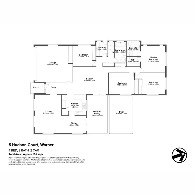 Floorplan of Homely house listing, 5 Hudson Court, Warner QLD 4500
