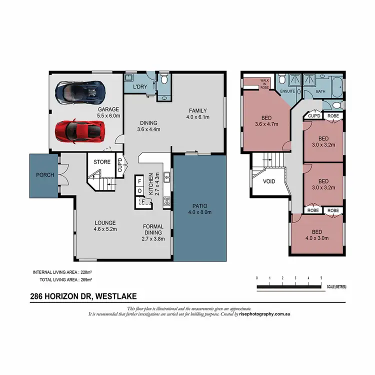 Floorplan of Homely house listing, 286 Horizon Drive, Westlake QLD 4074