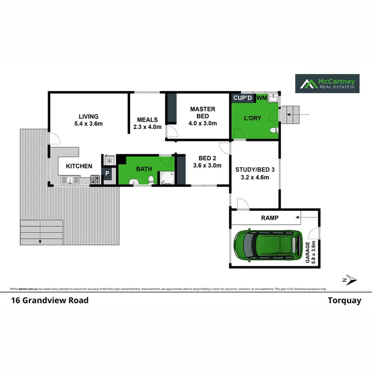 Floorplan of Homely house listing, 16 Grandview Road, Torquay VIC 3228