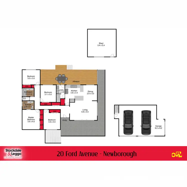 Floorplan of Homely house listing, 20 Ford Avenue, Newborough VIC 3825