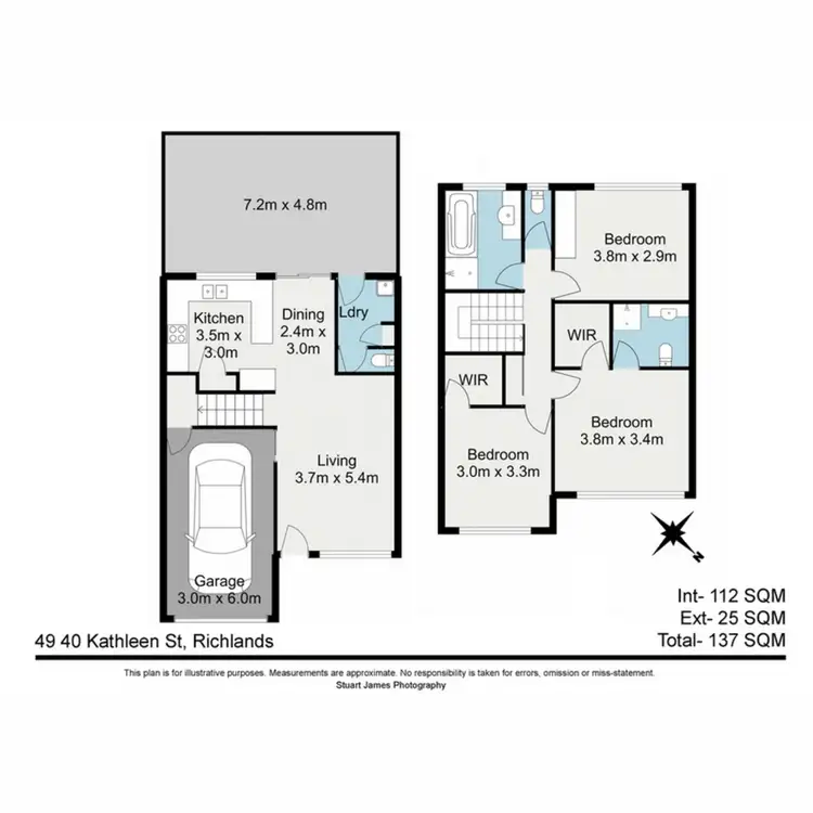 Floorplan of Homely townhouse listing, 49/40 Kathleen Street, Richlands QLD 4077