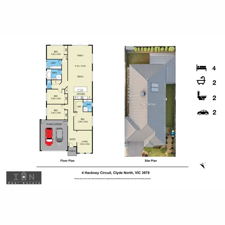 Floorplan of Homely house listing, 4 Hackney Circuit, Clyde North VIC 3978