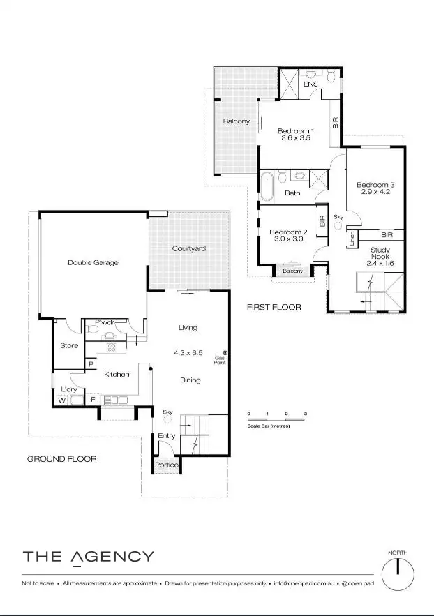 Floorplan of Homely townhouse listing, 3/38 Comer Street, Como WA 6152