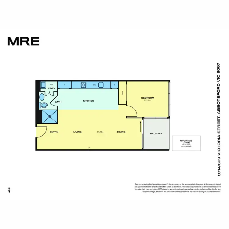 Floorplan of Homely apartment listing, 714/11 Shamrock Street, Abbotsford VIC 3067